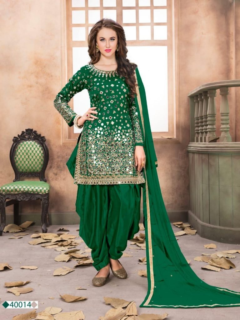 Designer Punjabi Salwar Kameez Collection - Green