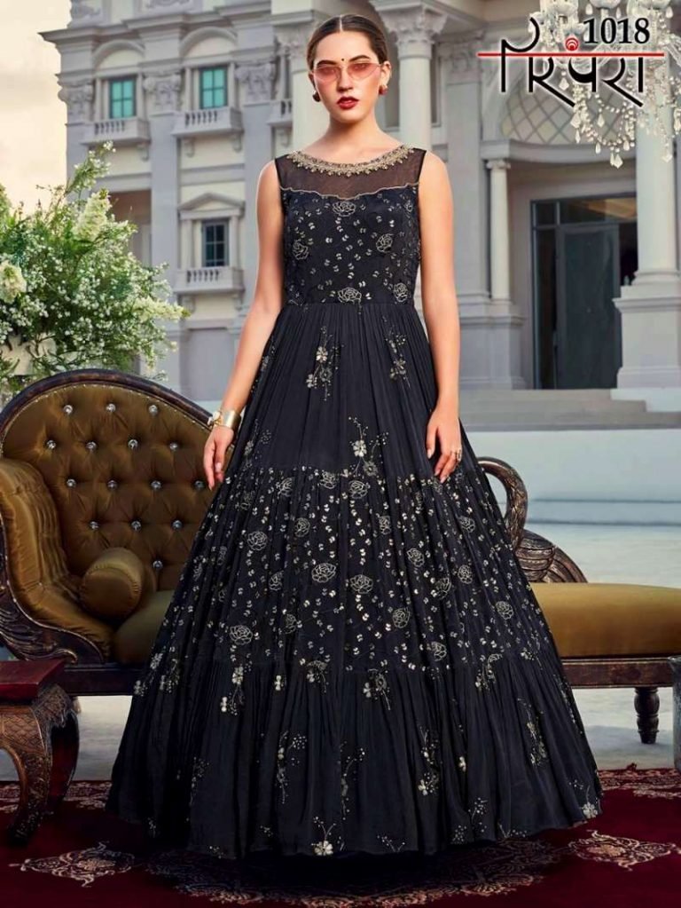 DESIGNER LONG GOWN COLLECTION - Black