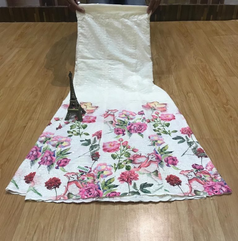 Beautiful Digital Print Chikankari Sharara Bottom - Multi Color