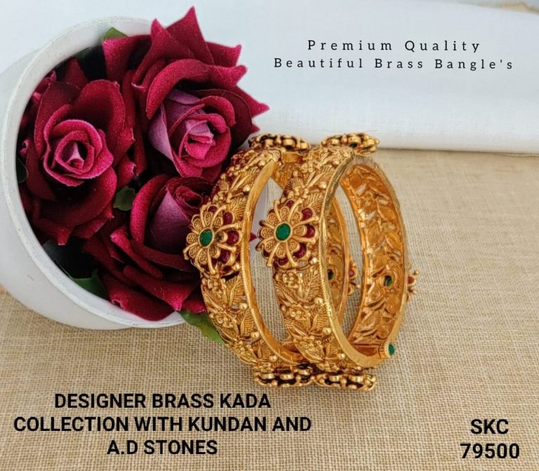 Designer Fine Jewelry Kundan Bangles  - 79501