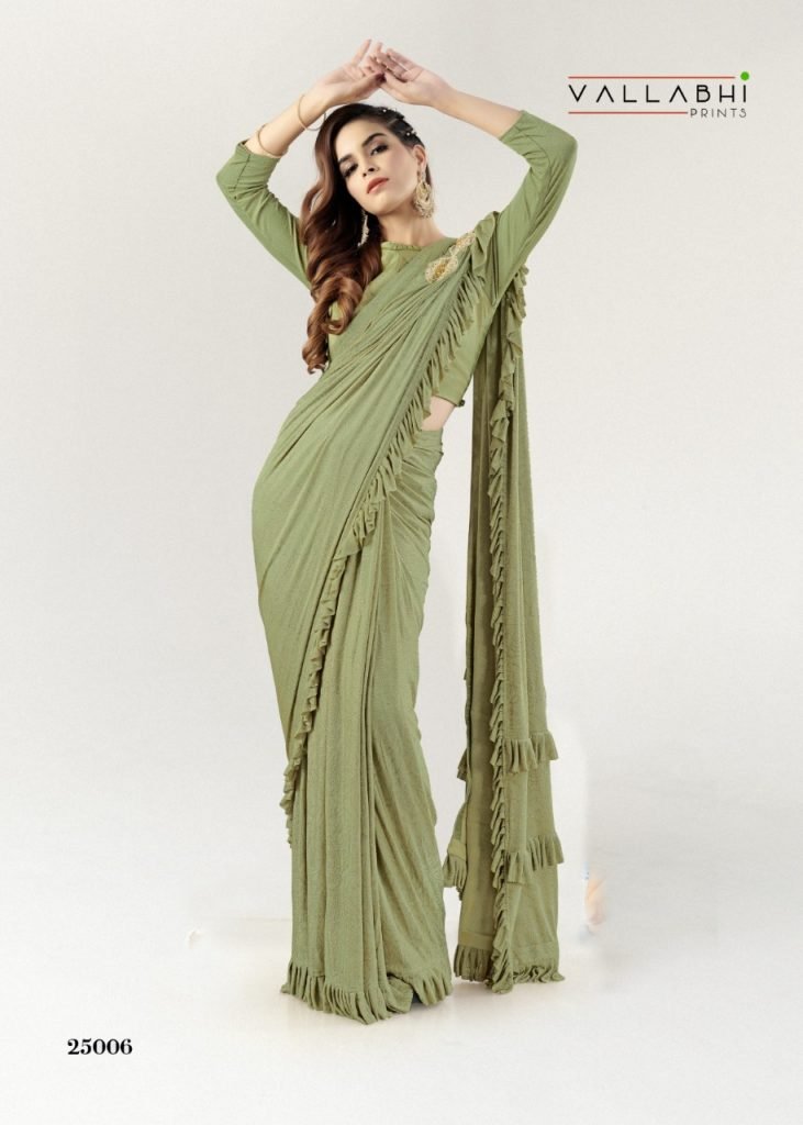 Ready to wear Saree for Party and Special occasions - Sage