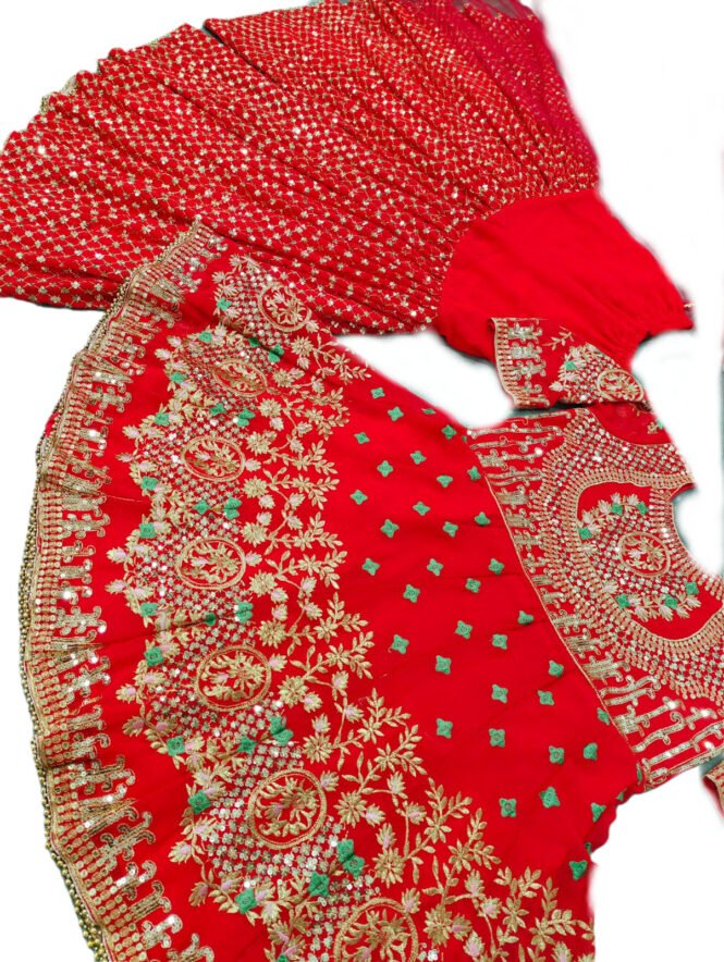 New Designer Party Wear Sharara heavy embroidery Suit dress - 4 color options - Image 7